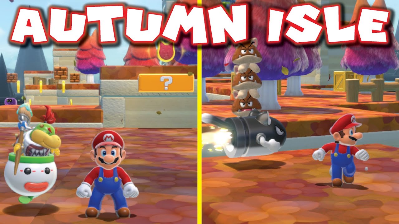 AMAZING new Bowser's Fury Island: Autumn Isle! [CUSTOM LEVEL in Bowsers Fury + new Cat Shines!]