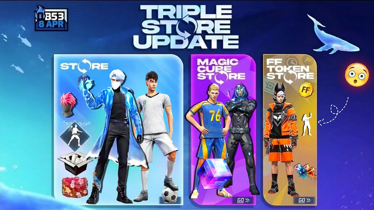 OB53 Triple Store Update 100% 🤯🥳 | New Hyper Book Free Fire | free fire new event | ff new event 