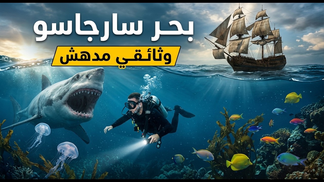 بحر بلا شواطئ في وسط المحيط! أسرار بحر سارغاسو التي حيّرت العلماء | وثائقي للنوم