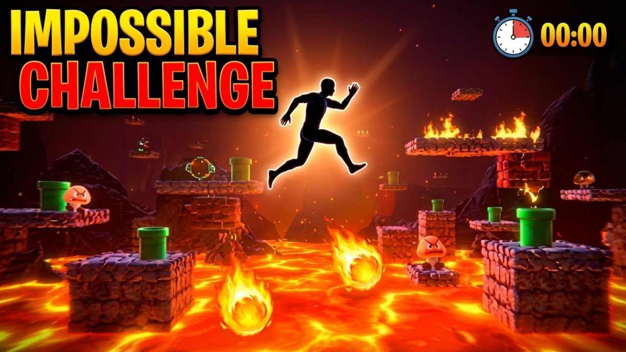 High Quality Immersive Interactive Warmup | SURVIVE: Super Mario Floor Is Lava Impossible Challenge
