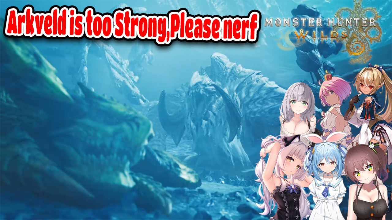 All Hololive JP Reaction To Rey Dau Vs Arkveld In Monster Hunter Wilds【ENG SUB】