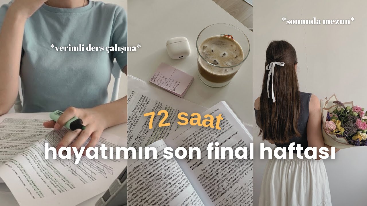 STUDY VLOG | 3 GÜNDE 4 KİTAP BİTİRMEK | Birlikte sabahlayalım… En verimli ders çalışma