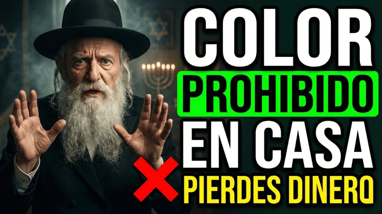 RABINO MILLONARIO: El ÚNICO Color PROHIBIDO en Casa que Hace DESAPARECER tu DINERO | Cábala Judía