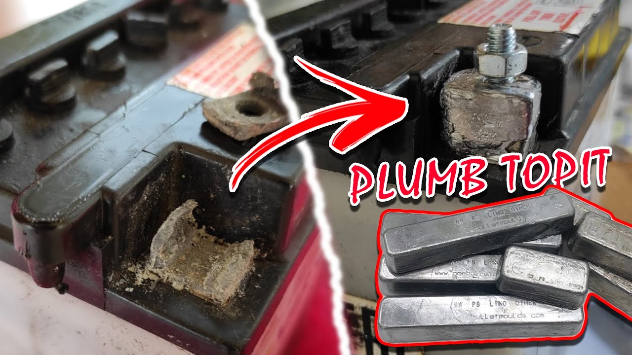 Cum se REPARA BORNA RUPTA a BATERIEI | Topire plumb (DIY)