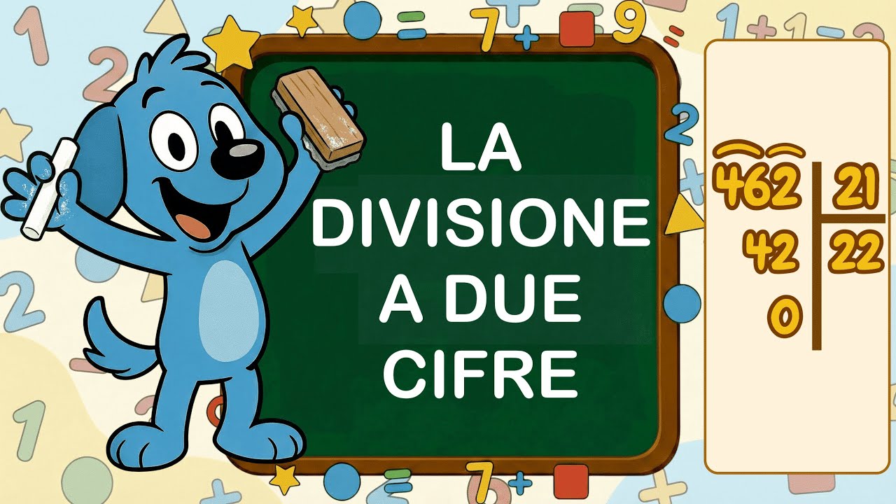 La divisione a due cifre per bambini – Scuola primaria | Totù spiega facile