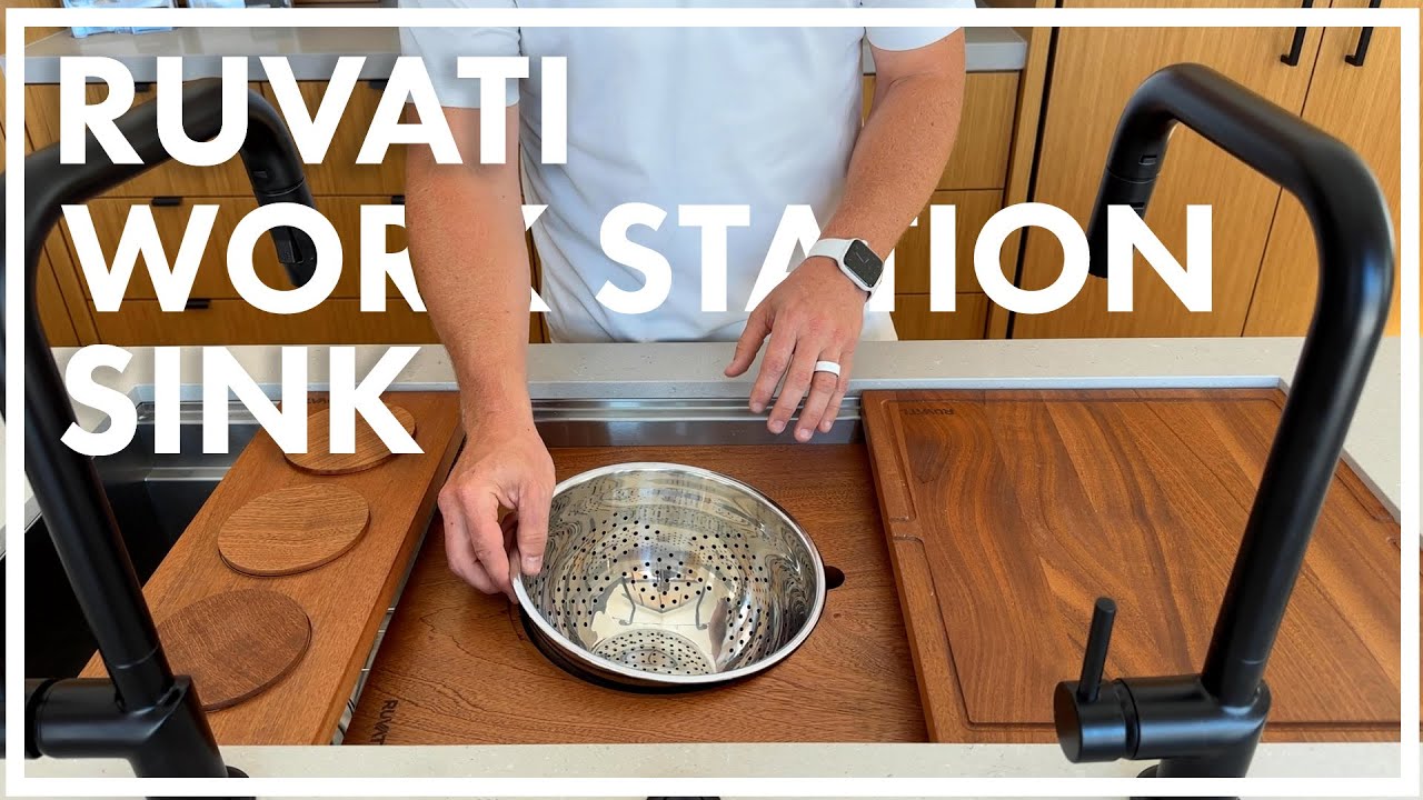 Ruvati Workstation Kitchen Sink | Scandinavian Ranch Kitchen | Rebuild The Block