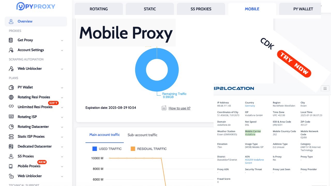 PyProxy Review: Mobile Proxies & CDK Feature &ndash; How to Generate & Test Proxies (Step-by-Step Guide)
