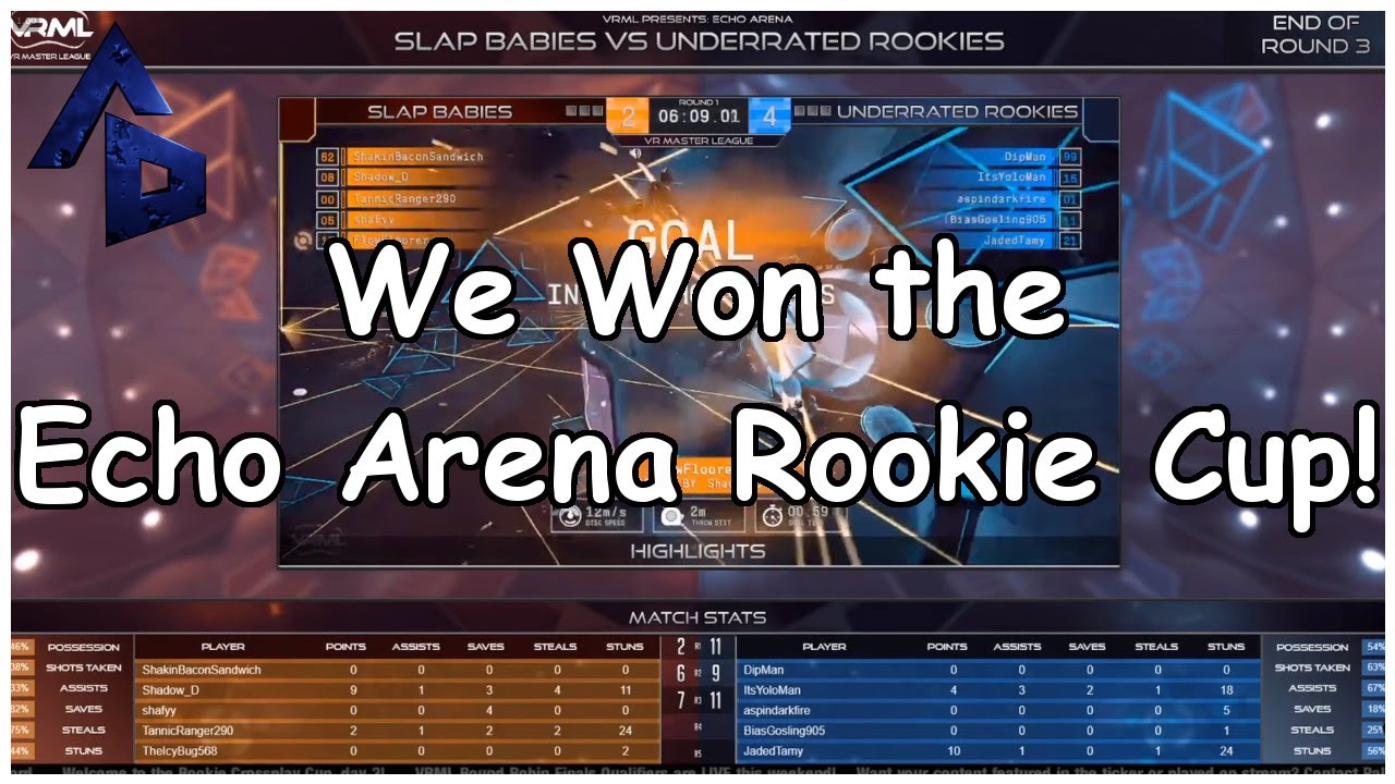 I played in the Echo VR Crossplay Rookie Cup with 400 Other Players and We Won