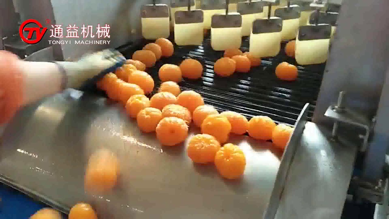 Orange peeling machine