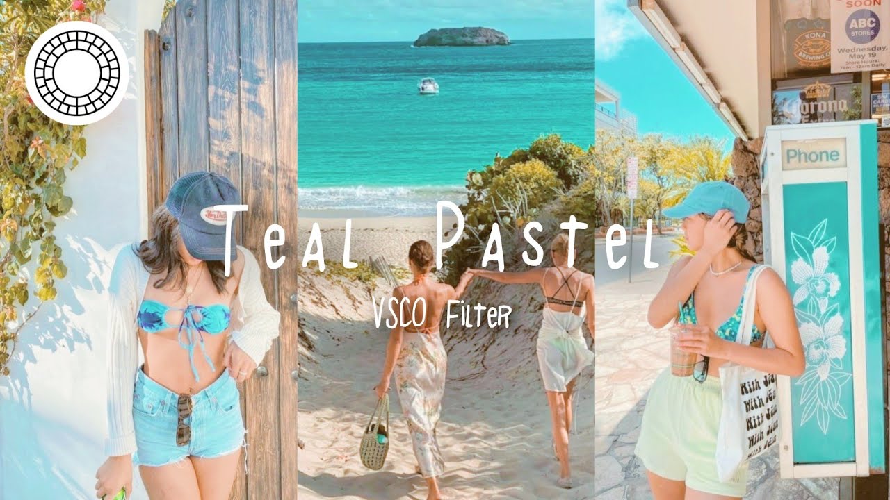 teal pastel vsco filter | pastel vsco photo editing tutorial