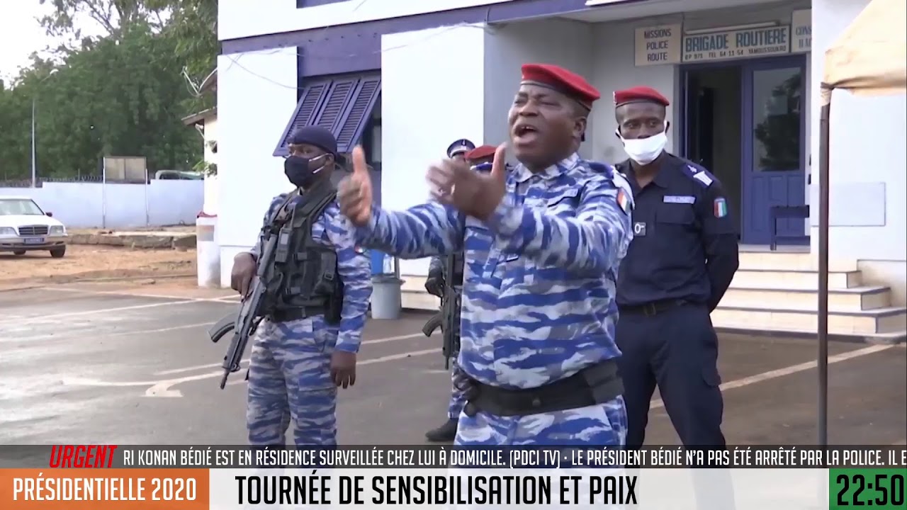 ALEXANDRE Apalo Touré de la Gendarmerie Nationale s’est entretenu avec les jeunes de Yamoussoukro