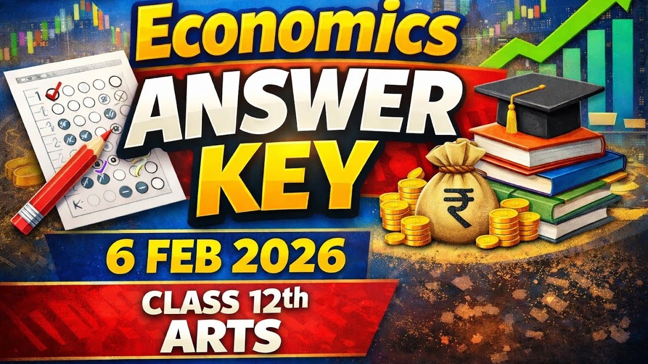 Economics Answer key// Arts // 6 feb2026 // 12th // #economics #economicsarts12th