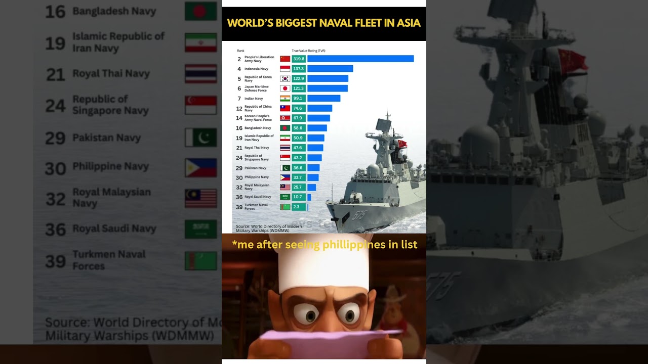 Top 10 Most Powerful Navy Fleets in the World! 🌊🛳️ #navypower #navyranking
