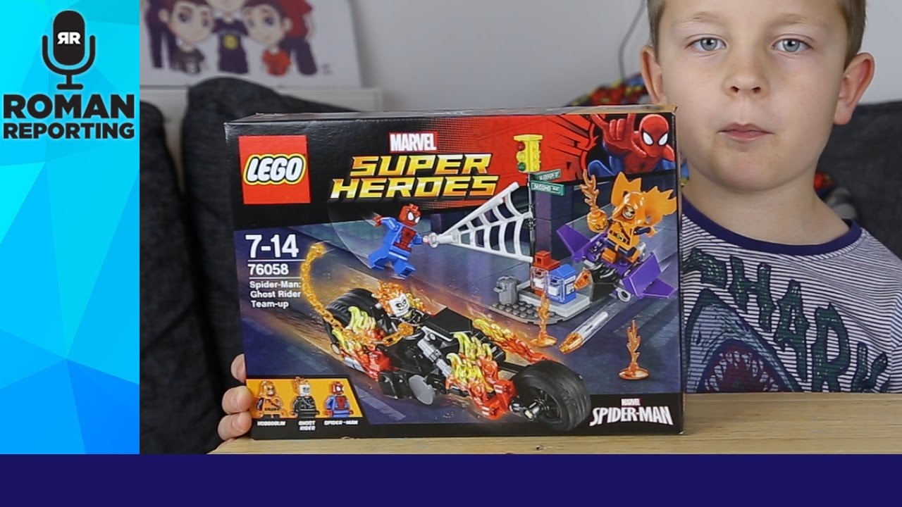 Lego Marvel Super Heroes Spider-Man : Ghost Rider team up 76058 speed build