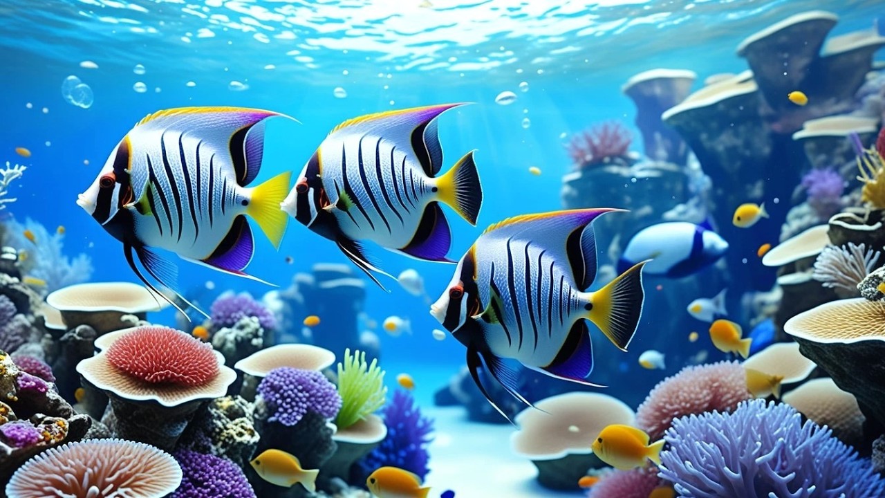 🔴 LIVE Aquarium 4K 🌊 Calm Jellyfish & Coral Reef Ambience