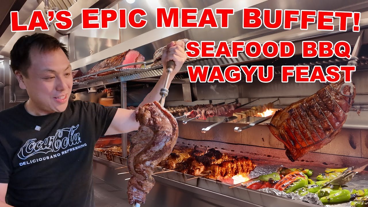 🔥Бразильский стейк-хаус KOREATOWN MEATS в Лос-Анджелесе?! Бесконечное разнообразие мяса + вагю + ...