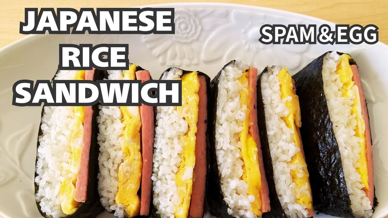 Spam & Egg Onigirazu -Japanese Rice Sandwich (Lazy)