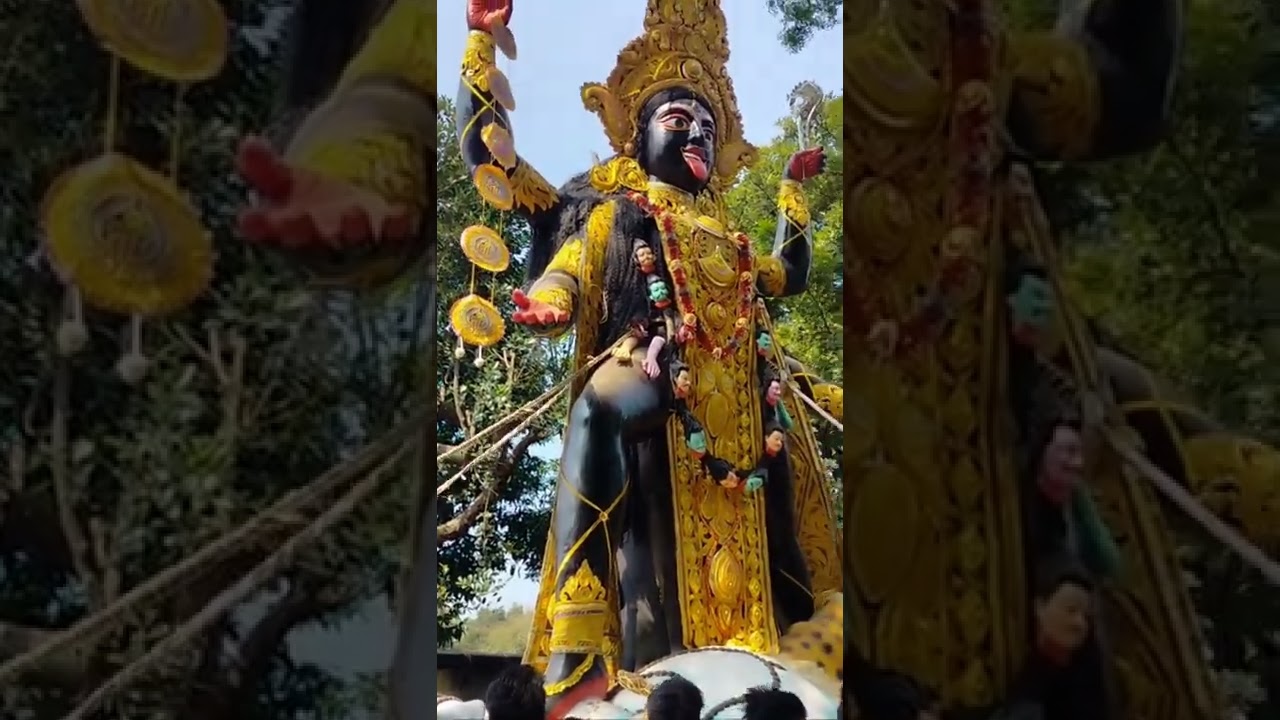 22 feet kali maa murti visarjan 💓 biggest Kali Puja in Jamshedpur 😐 #kalipuja #visarjan #jamshedpur