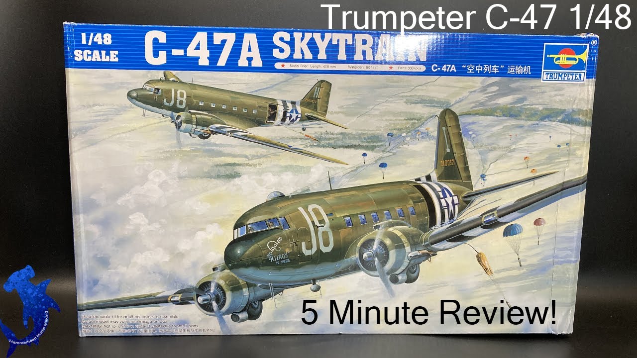 Trumpeter C 47 в масштабе 1/48 | 5-минутный обзор!