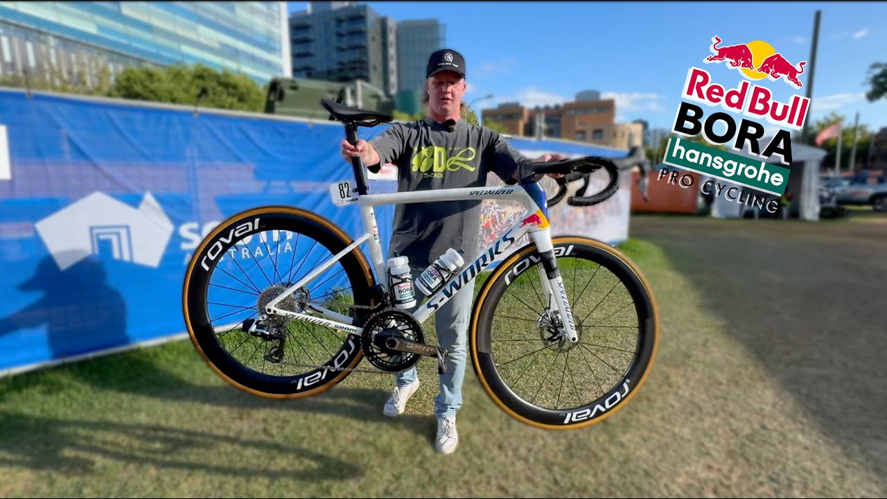 Finn Fisher-Blacks Red Bull BORA Team Bike!   (Tour Down Under)