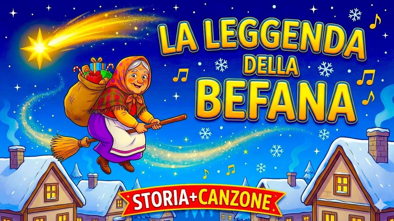 La Leggenda della Befana: Storia + Canzone per Bambini 🎶 Speciale Epifania 🌟 #storiaperlabuonanotte