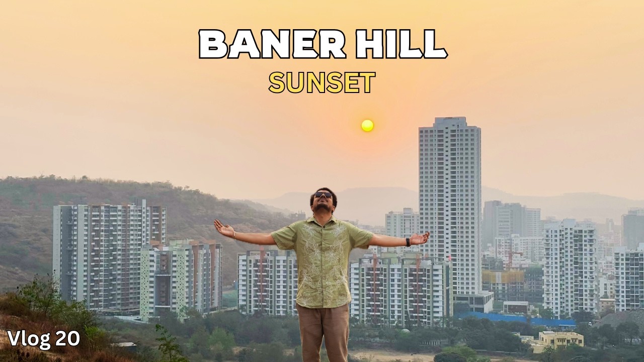 Baner Hill Sunset Point Pune 🌄 | Best Sunset View in Pune? | Pune Vlog