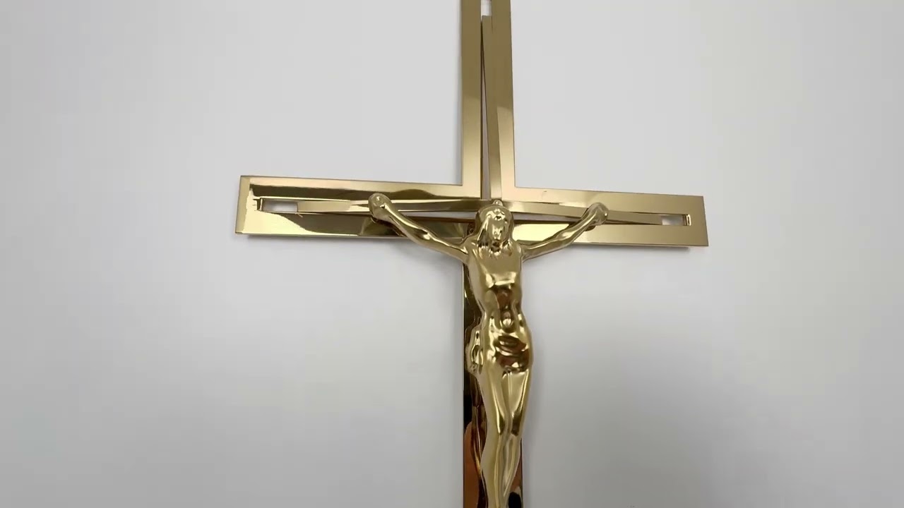Krzyż Wiszący KW10/1Z Ze Stali Nierdzewnej Krzyż Nagrobny Krzyż na Grób