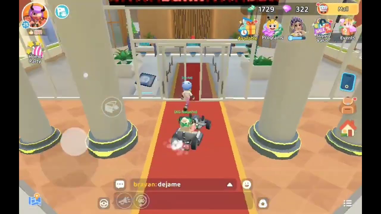 Livetopia party flying through the city and getting free diamonds!