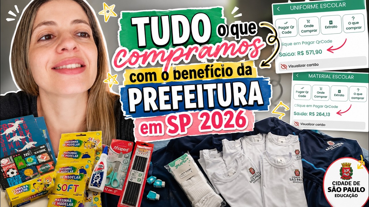 Tudo que compramos com benefício da Prefeitura em SP 2026 - Keuzinha Alice