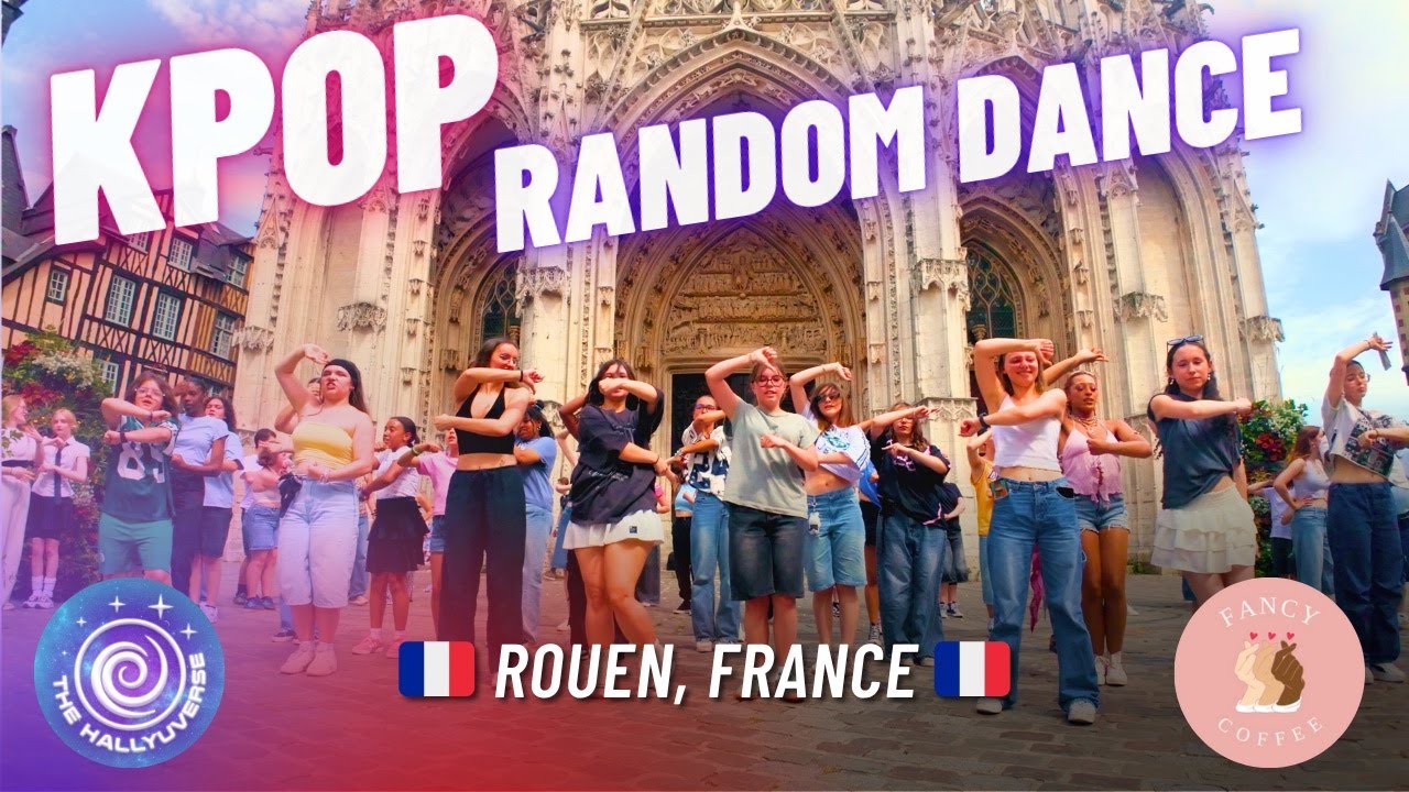 🇫🇷 Kpop Random Play Dance in Rouen with Fancy Coffee!