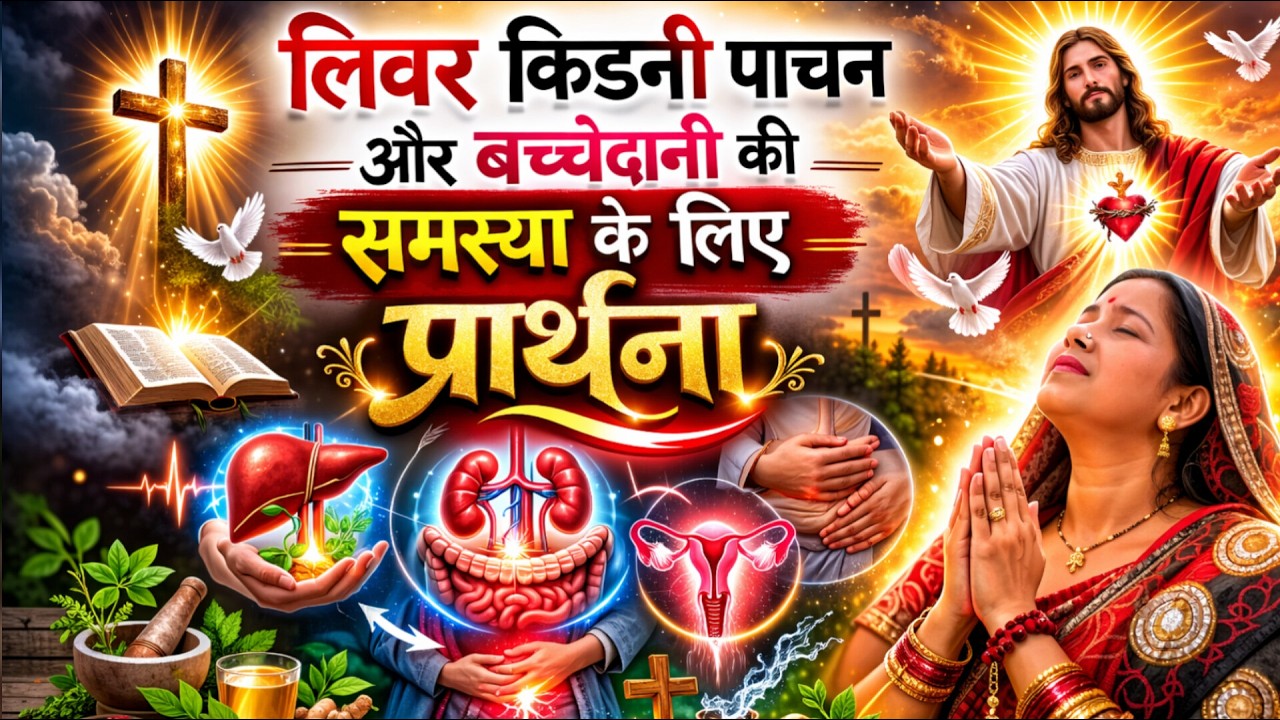 किडनी लीवर पाचन और बच्चेदानी की चंगाई प्रार्थना |
