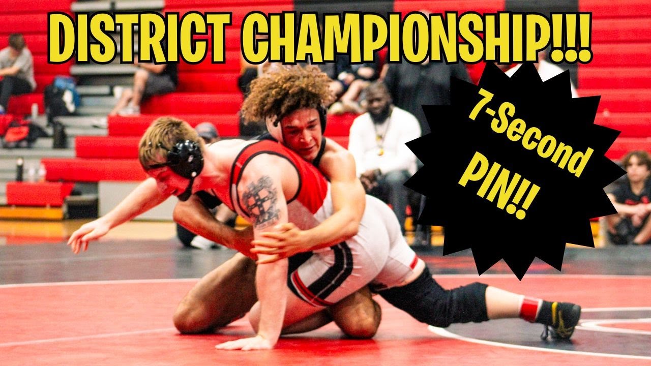 7-SECOND PIN!! The Postseason Rivalry Begins! District Wrestling Championship