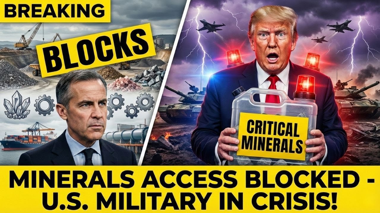 1 MIN AGO : Canada BLOCKS $1 4T Critical Minerals Access — U S  Military PANICS Tonight