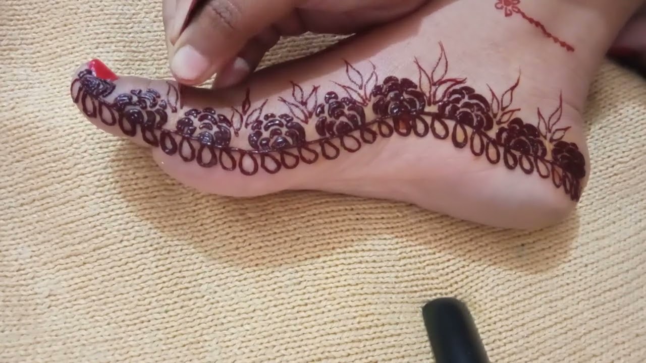 Foot 🦶 Mehndi Design , जो पेरो को खुबसूरत बनाए, Simple Mehndi Design,#keepsupporting #2026 