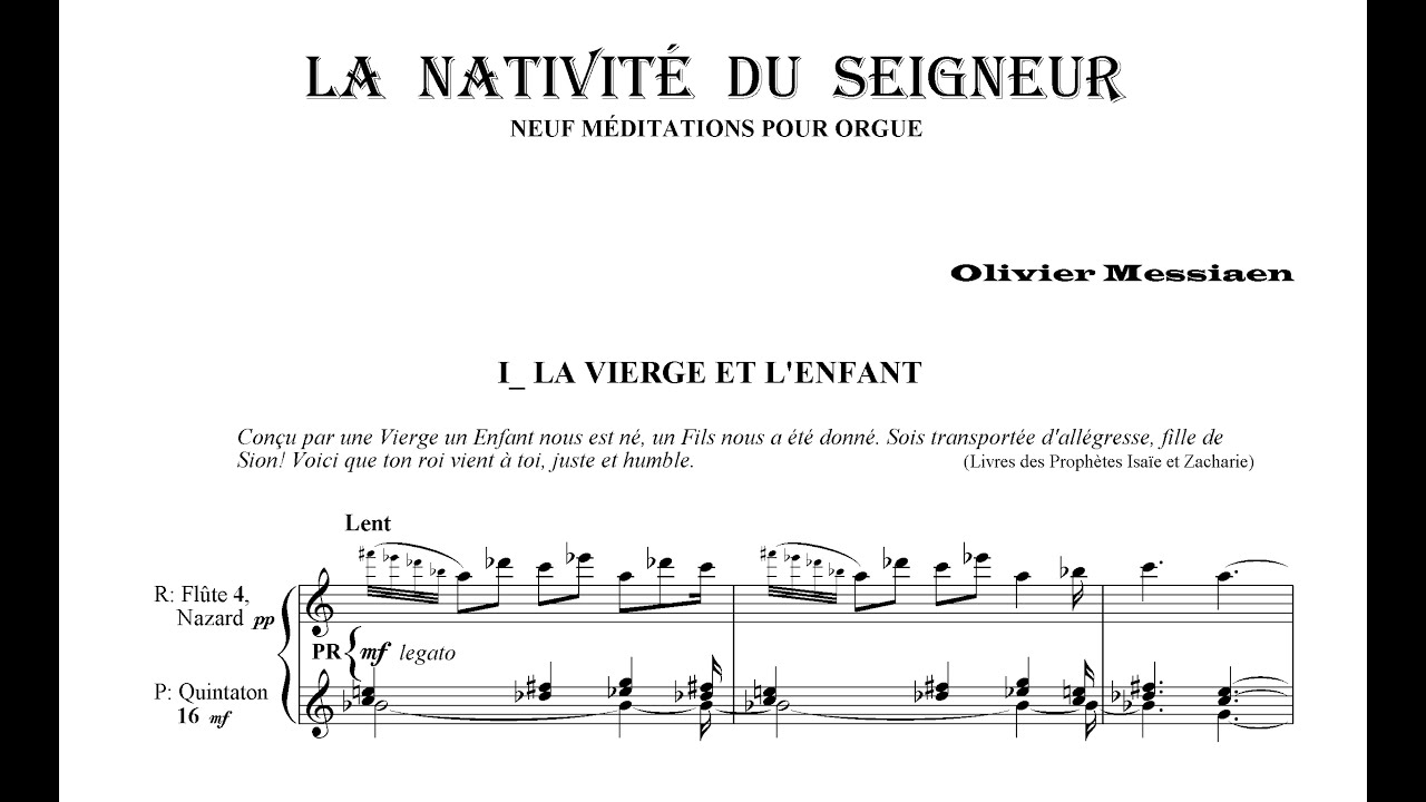 Messiaen: La Nativité - I. La vierge et l'enfant