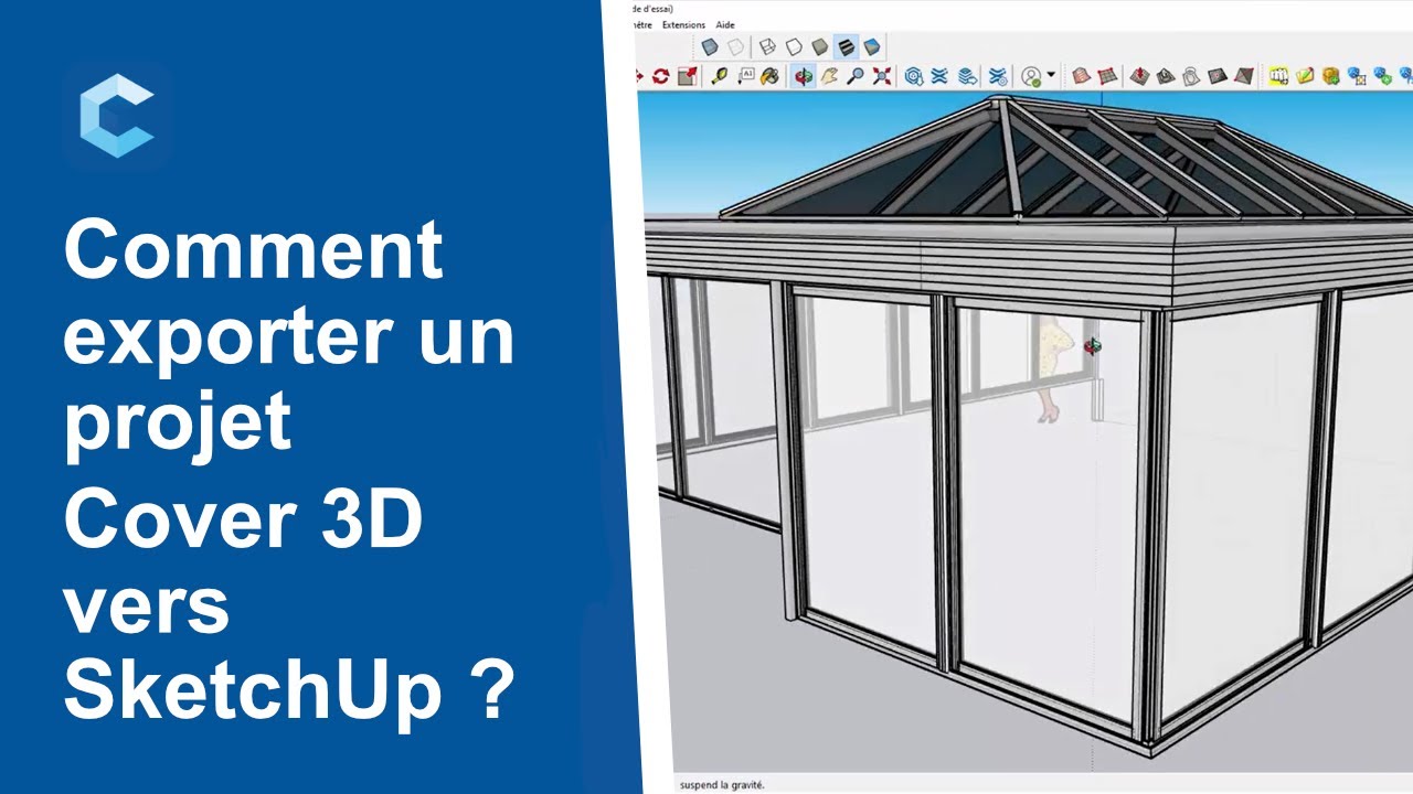 Comment exporter votre projet Cover 3D vers Sketchup ? | Nouveauté 2.3 | Tutoriel Cover 3D