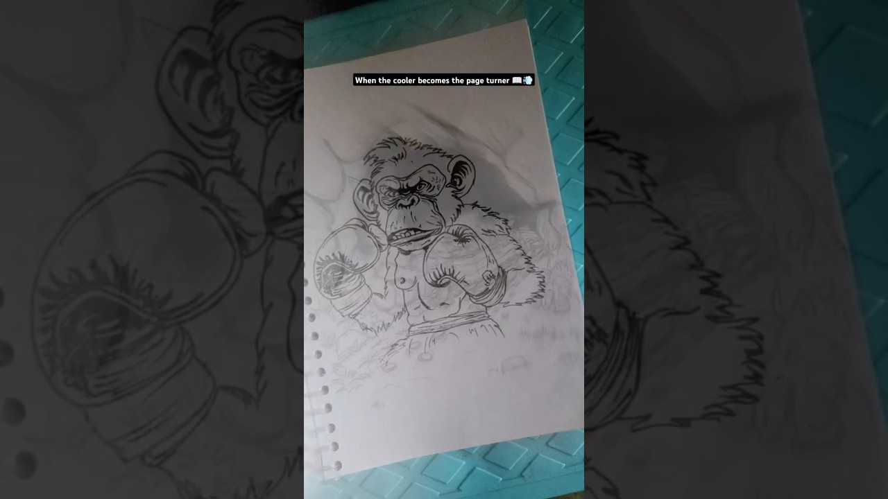 Cooler&rsquo;s got my back&mdash;no page flipping needed! 😂😎 #sketchbooktour #viralshorts #shorts  #hellodraw