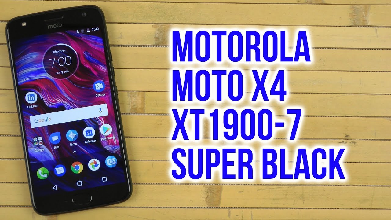 Распаковка Motorola Moto X4 XT1900-7 Super Black