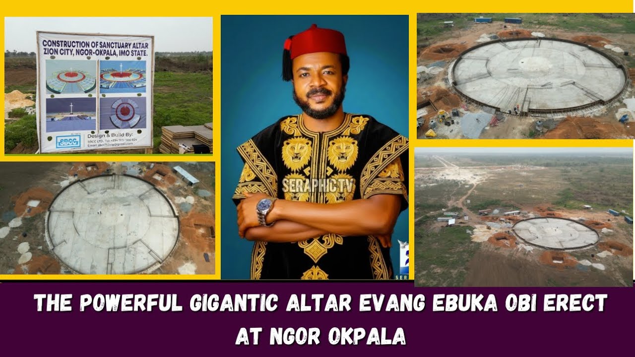 THE GIGANTIC BREATHTAKING ALTAR EVANG EBUKA OBI IS BUILDING AT NGOR OKPALA 