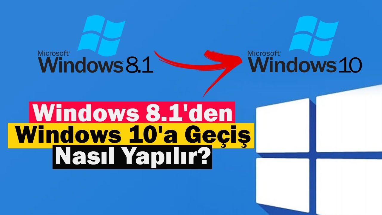 Windows 8.1'den Windows 10'a Geçiş Nasıl Yapılır? | USB, CD, DVD YOK!!!