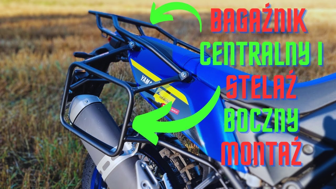 Yamaha Tenere 700 bagażnik centralny i stelaż boczny, instrukcja montażu.