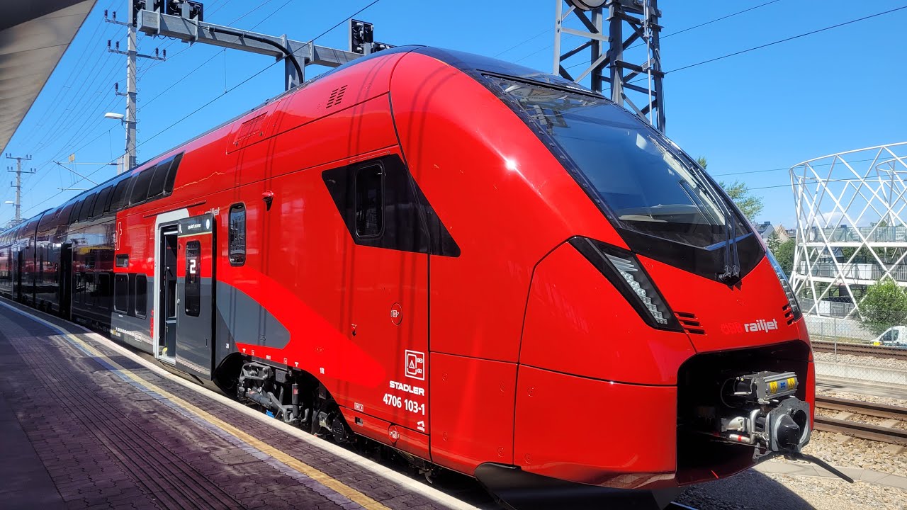 Az ÖBB bemutatta a flottájába érkező emeletes Railjet KISS szerelvényét