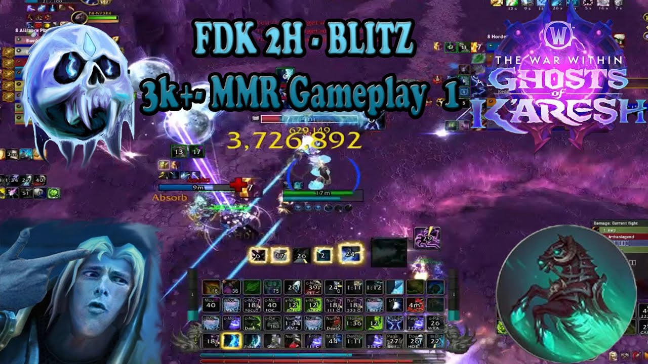 3K MMR +- БЛИЦ БГ PVP 2H FDK - WoW S3