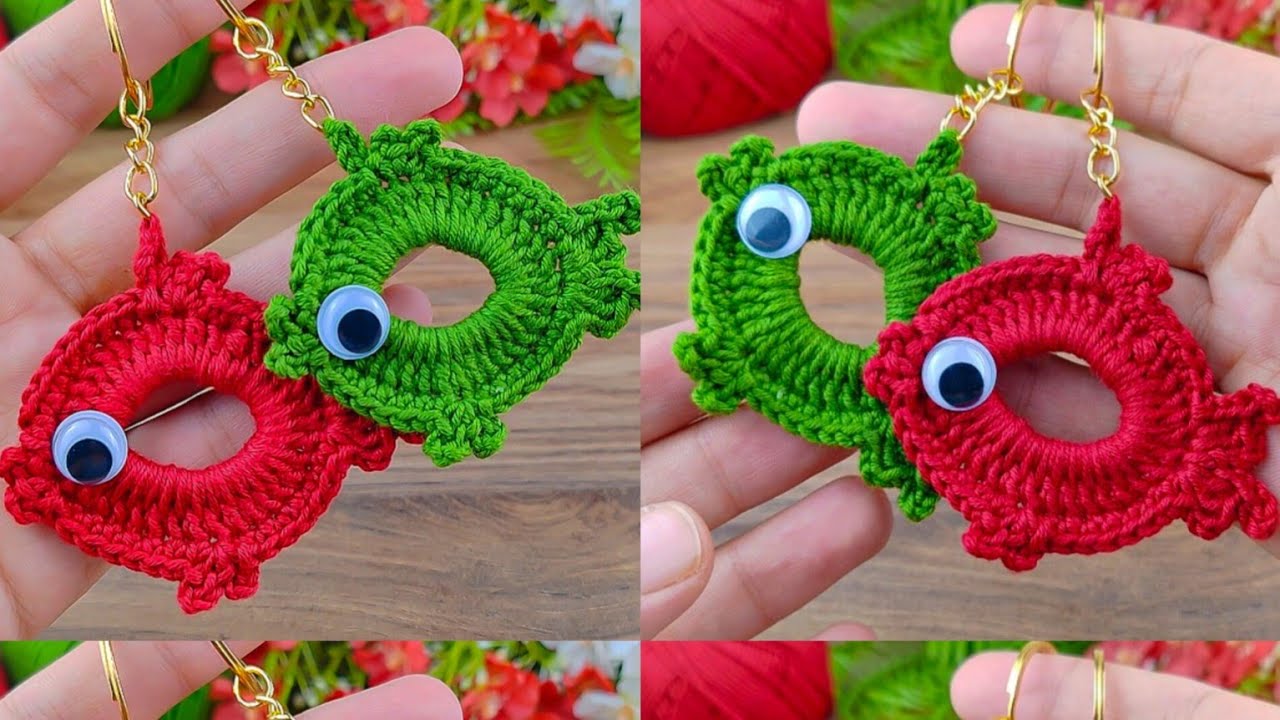 Wow!! Everyone, big or small, will love this crochet fish keychain