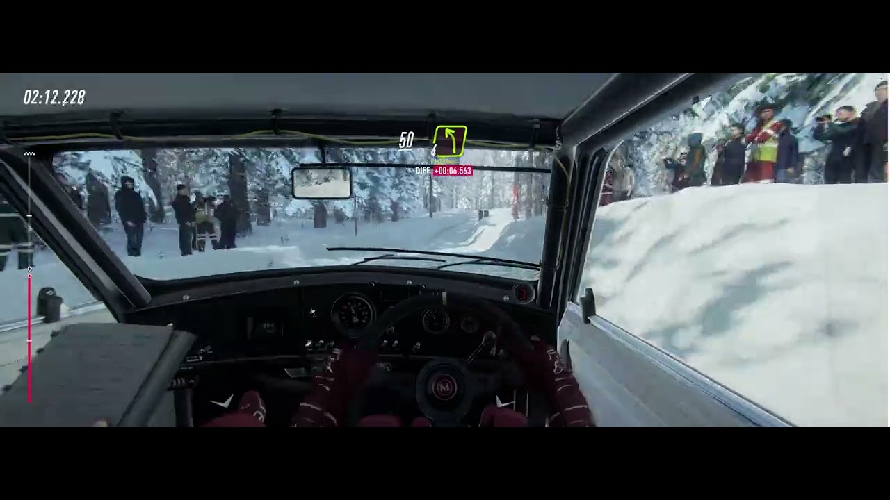 A drive in the snow
