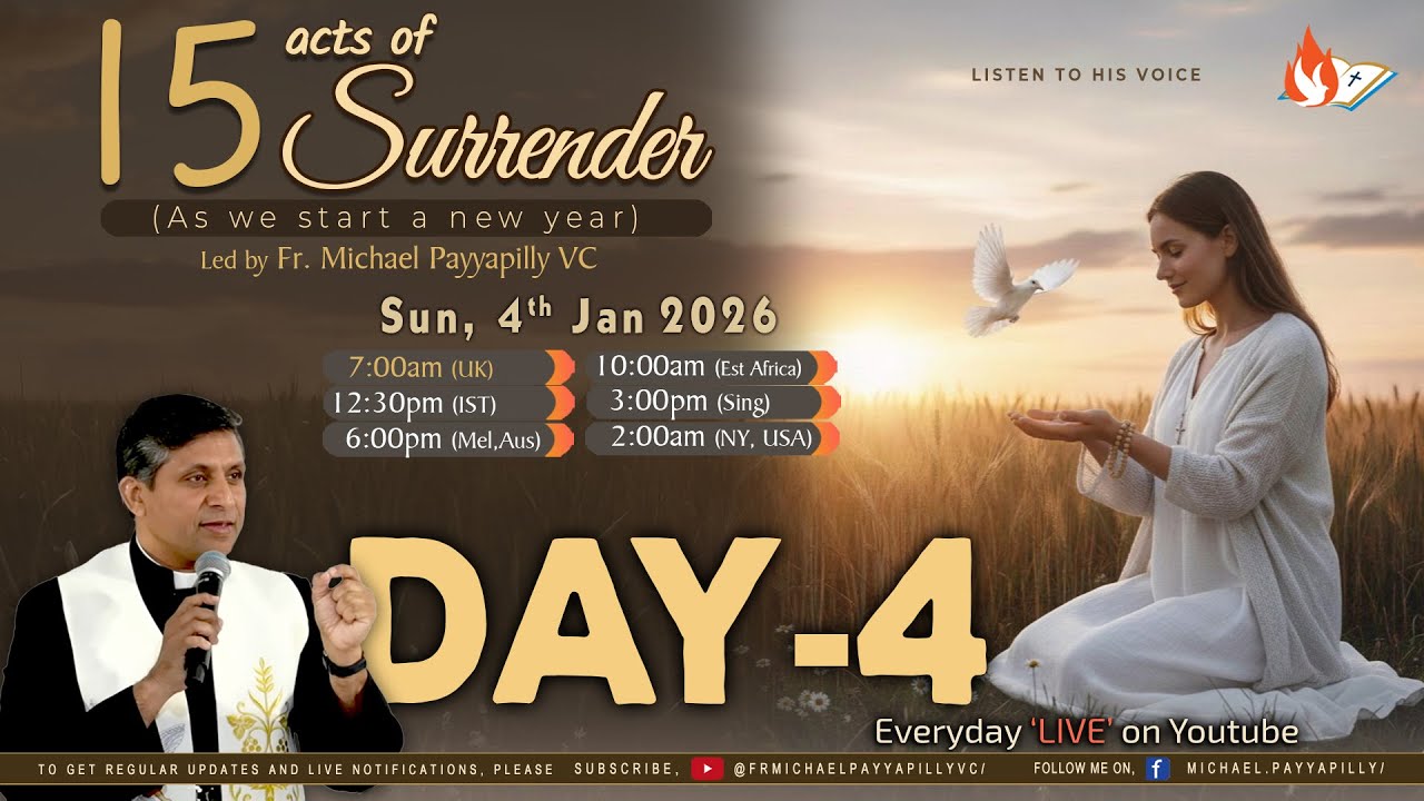 Listen to His Voice - 15 Acts of Surrender for 2026 - Day 4