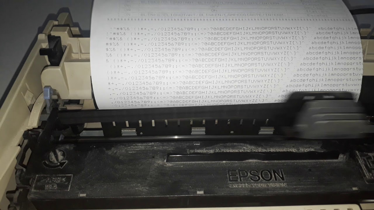 Epson LX 300 Test Print