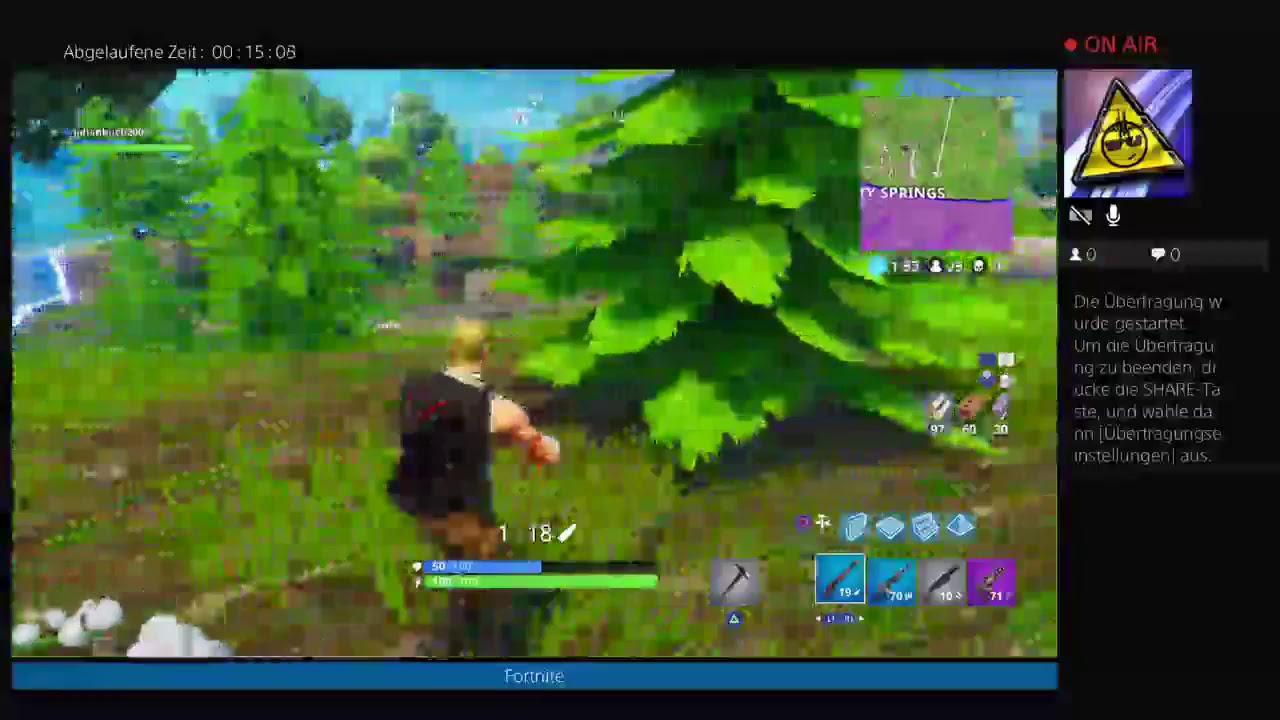 Fortnite -Live-&Uuml;bertragung