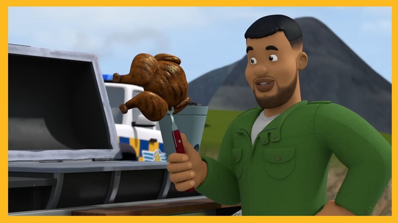 Malcolm prépare un bon barbecue 🔥 Sam le Pompier saison 12