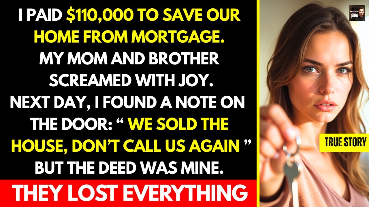 I Covered the Debt to Keep Our Home — By Morning, They Left a Note and Sold It…